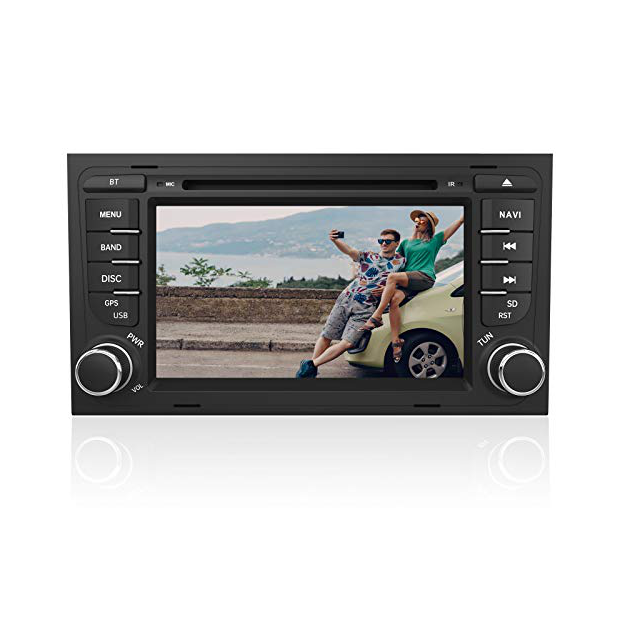 Radio en Coche Autoradio Bluetooth Manos Libres, Lifelf Radio 1 DIN Estéreo  4 x 65 W Receptor de Radio para Coche con Reproductor de MP3, Control  Remoto WMA FM, Dos Puertos USB (