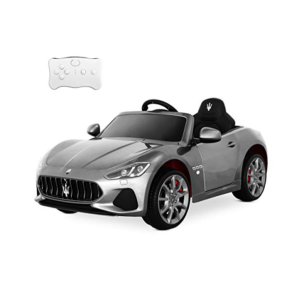 Mercedes Benz GTR 2 plazas – 12 V autos para niños – Auto eléctrico de  doble motor con control remoto, MP3, cable auxiliar, faros delanteros LED y