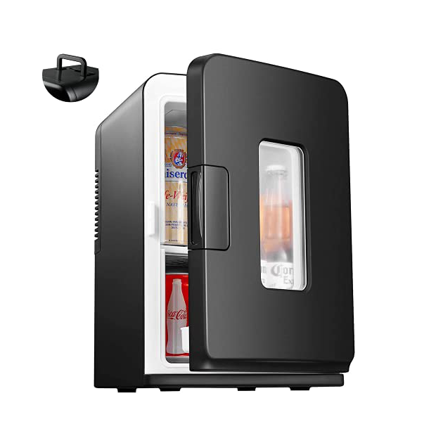 KEMN Nevera Electrica para Coche Mini Refrigerador Refrigerador del Coche 12v Ideal para Coche Y Aire Libre 4 litros De Capacidad,Blue